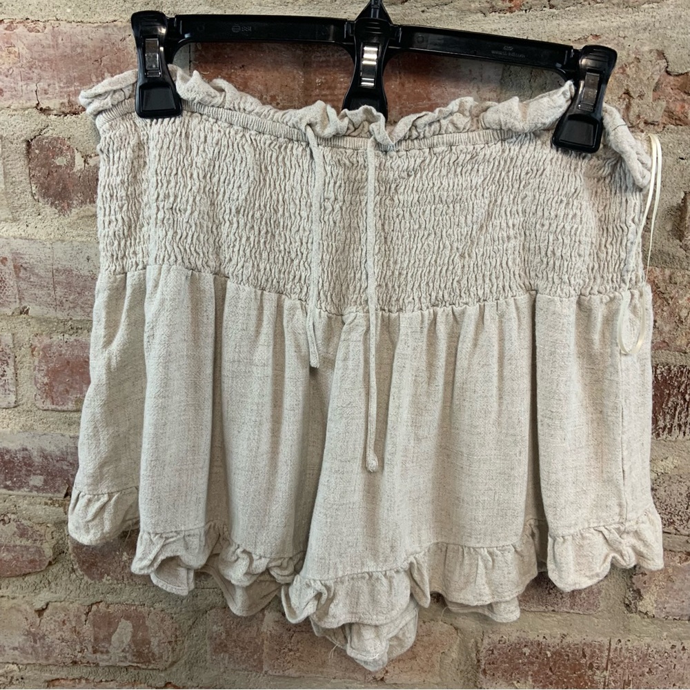 Papermoon smocked lined shorts large